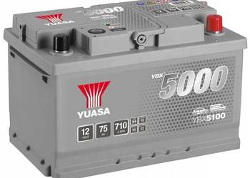 Akumulator 75Ah 710A Yuasa Silver 12V  EN Prawy Plus