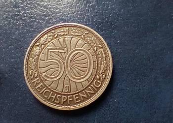 Stare monety 50 fenig 1938 J Niemcy