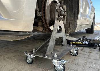 2x Kobyłki samochodowe Wózki Stojaki Na kółkach przykręcane WYSYŁKA24h