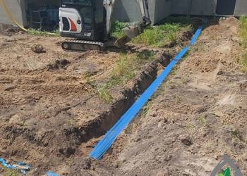 usługi minikoparką, wykopy, równanie, instalacje