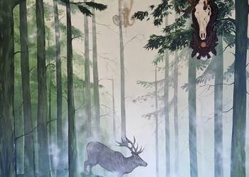 Mural w domu, malowanie ścian