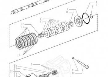 New Holland T6010 T6090 Wałek 780mm l 47135351