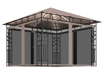 vidaXL Altana z moskitierą i sznurem lampek LED, 3x3x2,73 cm(SKU:3070318)