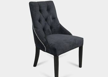 PRODUCENT krzesło pikowane z kołatką tapicerowane glamour