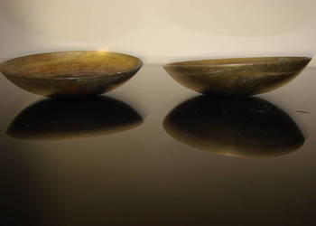 mosiężne miseczki, podstawki ..