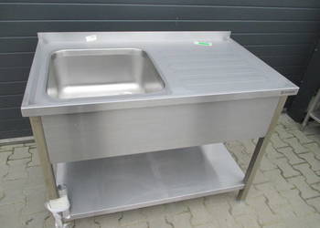 Zlew Gastronomiczny 1 Komorowy z półką 120/70/90