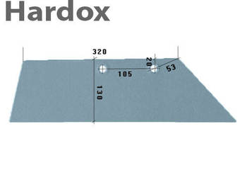 Lemiesz 16” 300ha! HARDOX 3351958/P WG100BR do pługa LEMKEN