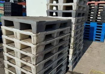 Palety plastikowe 80/120 pełne mocne