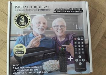 TUNER DEKODER DVB-T2 TV NAZIEMNEJ z dwoma pilotami