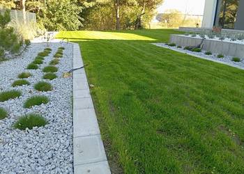 Zakładanie trawinka glebogryzarka przycinanie krzewów koszenie minikoparka