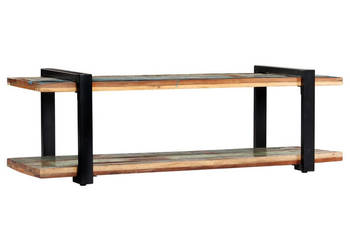 Szafka pod TV 130 x 40 x 40 cm lite drewno z odzysku WM-247884