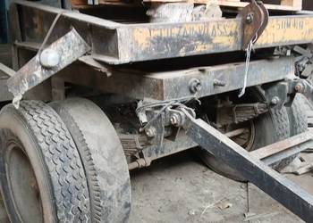 Przyczepa Pom Śrem TO 35, niskopodwoziowa, laweta do słomy, niskopodwozie