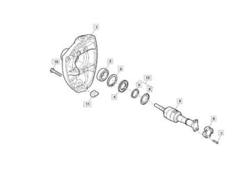 John Deere 8130 8230 8330 8430 8530 - zwrotnica lewa R167919 R290305