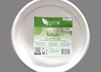 Duża miska papierowa biała okrągła 500ml 10szt