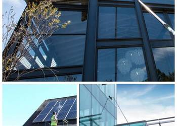 Mycie okien, elewacji, witryn, fasad, paneli fotowoltaicznych, dachów