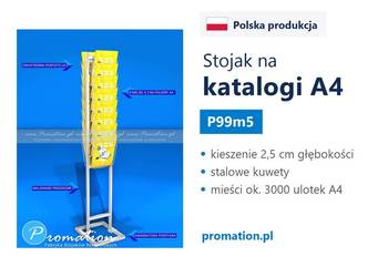 Stojak kaskadowy metalowe na foldery i katalogii reklamowe - Promation