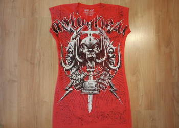 Tunika koszulka Motorhead czerwona  Hey Joe  roz. XS S M 34 36 38   NOWA