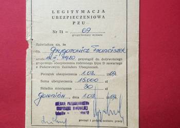 ( 1261 ) Legitymacja Ubezpieczeniowa ( 1261 ) Legitymacja Ubezpieczeniowa