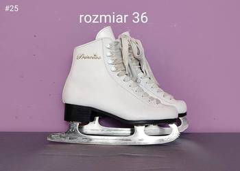 Łyżwy figurowe białe - rozmiar 36 - wkładka 23,2 cm [#25]