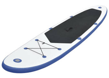 Nadmuchiwana deska SUP z wiosłem niebiesko-biała WM-92204