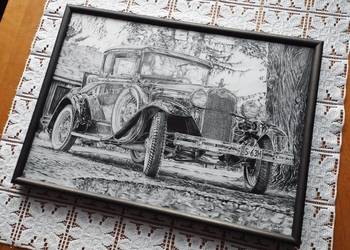 Rysunek A3 (29,7x42cm) - Ford Model A Deluxe Coupe 1930 Rysunek A3 (29,7x42cm) - Ford Model A Deluxe Coupe 1930