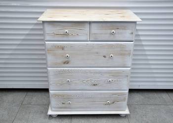 komoda z szufladami z drewna sosnowego - jak nowa