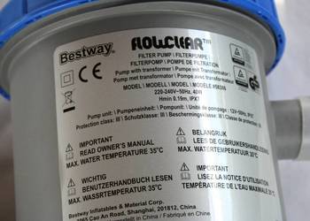 Pompa Filtrująca z transformatorem 3028 l/h do Basenu 58386 bezpieczna 12V