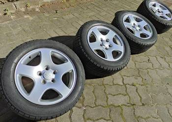 Oryginalne felgi Audi 16" + opony zimowe 205/55 R16, komplet