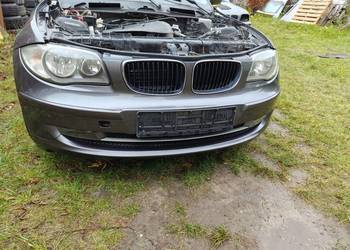 Bmw e87 zderzak przedni Lift kompletny sparkling graphite metallic