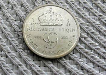 Szwecja 1 Korona 2013r - 40 lecie panowania Karola XVI Gustawa