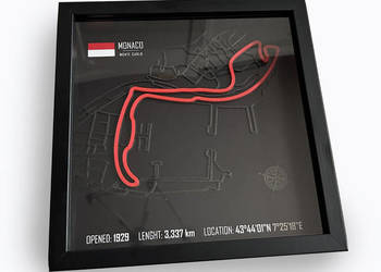 Tor 3D F1 Formuła 1 w ramce prezent
