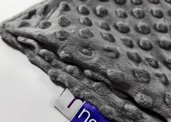 Poszewka na Kołdrę Koc Obciążeniowy Poszwa na Koc 200x200 Szara,Fleece