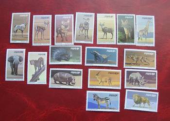 SWA 1980 MNH Mi. 476/92 Fauna Dzikie Zwierzęta Afryki  a