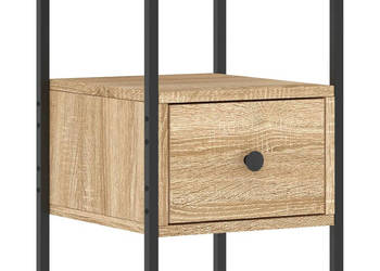 Szafka nocna dąb sonoma 34x36x50 cm materiał drewnopochodny WM-826045