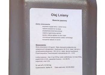 Olej lniany dla koni-olej lniany 5l