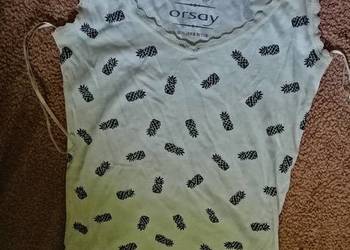 ORSAY biała bluzka Top z Koronką. 100% BAWEŁNA. NOWY!