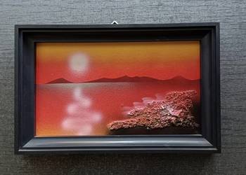 Obrazek olejny czerwone morze