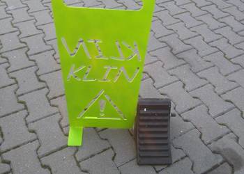 Klin z tablicą ostrzegawczą fluo truck / możliwe inne wzory i wymiary