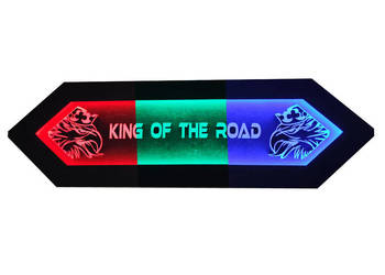 SCANIA Orzeł Tablica LED Panel 3D Ekoskóra Logo na tylną ścianę TIR, nad ł…