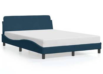 vidaXL Rama łóżka z zagłówkiem, Dover, niebieska(SKU:3731560