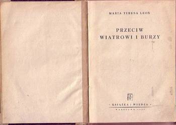 (0513) PRZECIW WIATROWI I BURZY – MARIA TERESA LEON