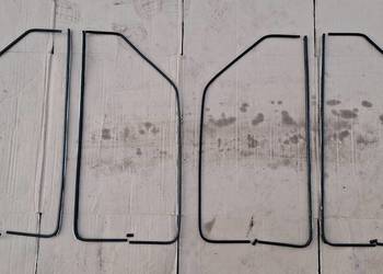 Aluminiowe ramki szyb drzwi Fiat 126p Maluch