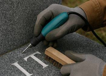 Liternictwo w kamieniu, Cmentarz Wrocław, osobowice, grabiszyński i inne