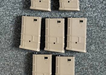 REPLIKA ASG airsoft 6x magazynek PMAG MidCap