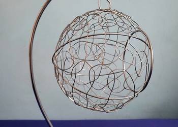 Designerski kosz na owoce Lotto home&you | Wisząca kula chrom