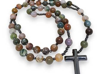 Różaniec z agatu, AGAT INDYJSKI #1267