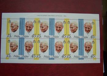 Polska 1987 MNH III Wizyta Papieża w Polsce Polska 1987 MNH III Wizyta Papieża w Polsce