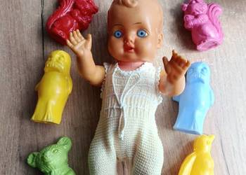 Zestaw zabawki plastykowe (celuloza) stare lala,i inne