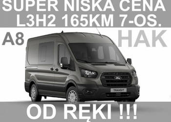 Ford Transit Automat 165KM L3H2 7-os. Hak Super Niska Cena od ręki !