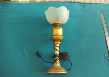 Duża mosiężna lampa - cudeńko